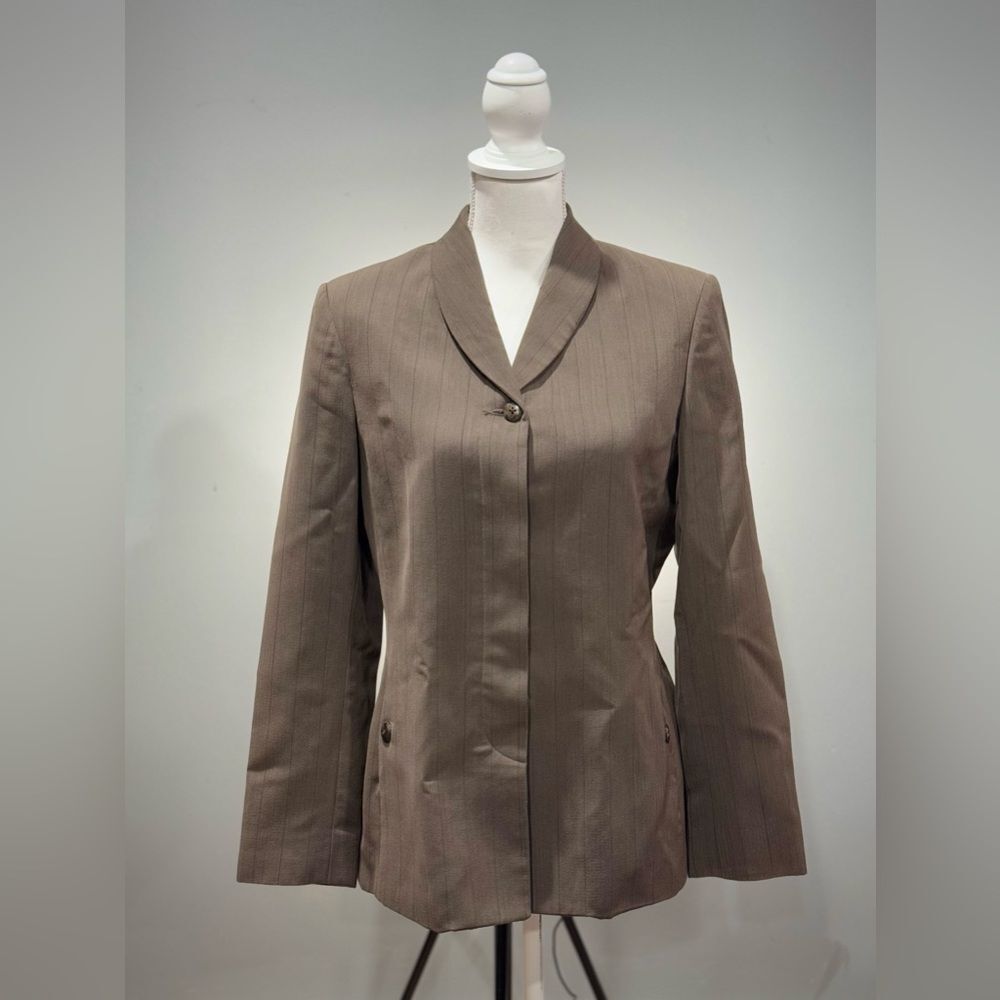 SALE! Brown Bill Burns Pinstripe Jacket Size 6 EUC
